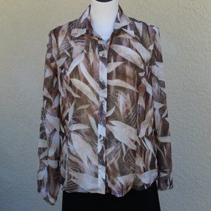 Coldwater Creek Button Down Blouse